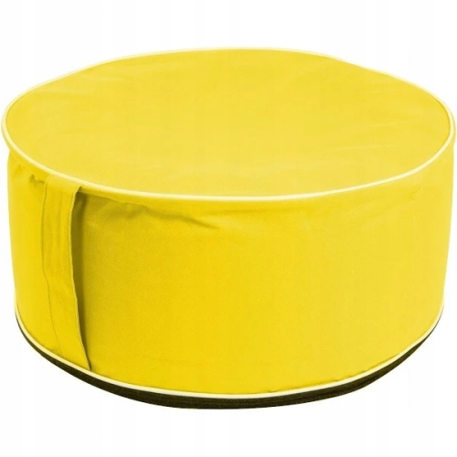 PUFA SIEDZISKO KRZESŁO DMUCHANE TURYSTYCZNE NA BIWAK OGRÓD 56 X 25 CM ŻÓŁTE