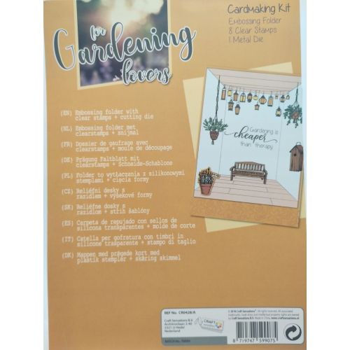 Stemple wykrojnik folder do embossingu Gardening