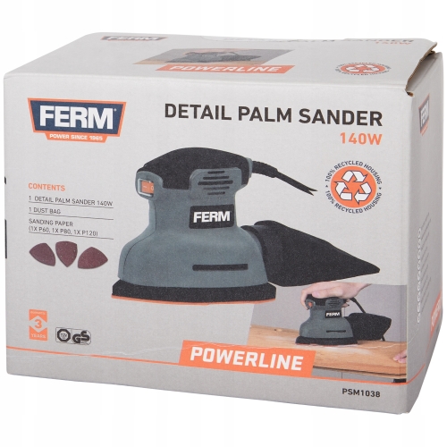 Szlifierka oscylacyjna wielofunkcyjna Ferm 250 W