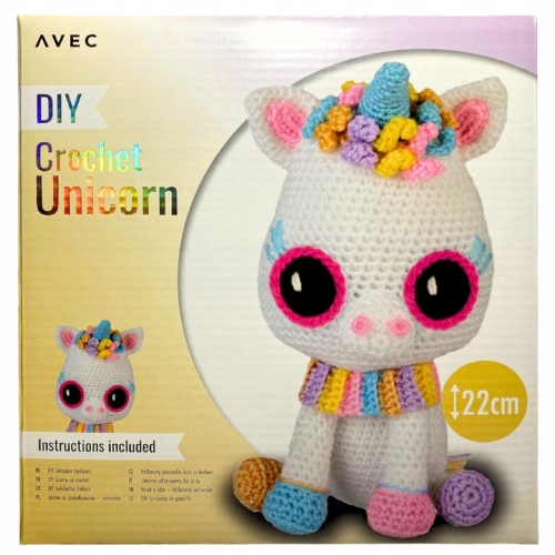 WŁÓCZKA IGŁA SZYDEŁKO DLA POCZĄTKUJĄCYCH ZRÓB TO SAM RĘKODZIEŁO UNICORN