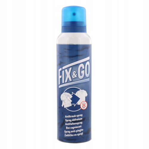 ŻELAZKO w SPRAY SPREY DO PRASOWANIA bez zagnieceń FIX&GO 185 ml niebieski