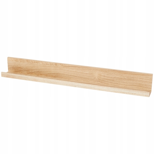 BAMBUSOWA DREWNIANA WISZĄCA PÓŁKA NA ZDJĘCIA dekoracyjna 57x10x3,5cm NAT