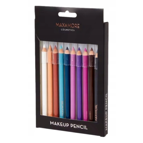 12 x KREDKA DO OCZU I UST KOLOR PASTELOWY TRWAŁE firma MAX&MORE VEGAN 67
