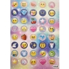 1000 sztuk Mocnych naklejek z motywem EMOJI buźki w książce A4 dla każdego