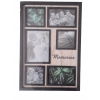 RAMKA NA KILKA ZDJĘĆ 33X48 CM GLAMOUR Dekoracja domu Home decor CZARNA MDF
