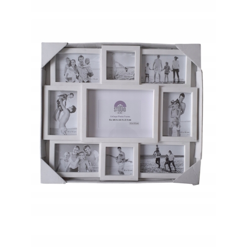 RAMKA NA KILKA ZDJĘĆ 33X48 CM GLAMOUR Dekoracja domu Home decor CZARNA MDF