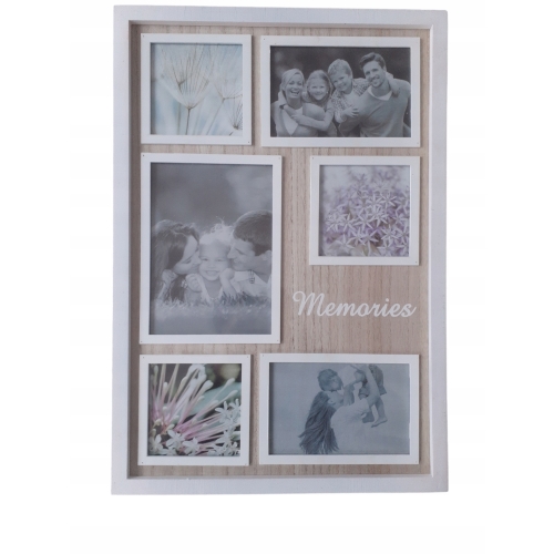 RAMKA NA ZDJĘCIA 33X48 CM GLAMOUR Dekoracja domu Home BIAŁA RAMKA MDF