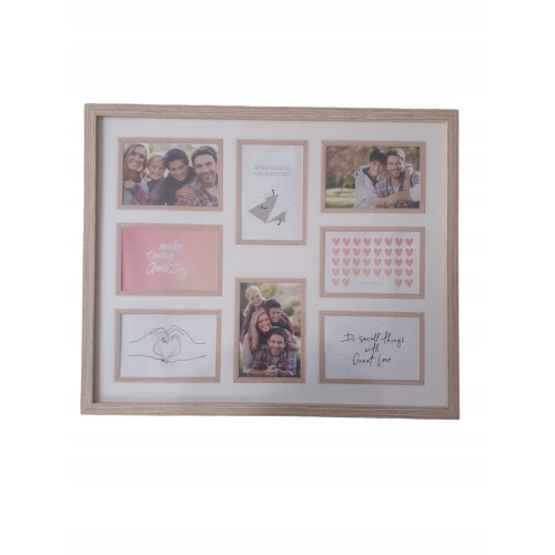 RAMKA NA ZDJĘCIA 33X48 CM GLAMOUR Dekoracja domu Home BIAŁA RAMKA MDF