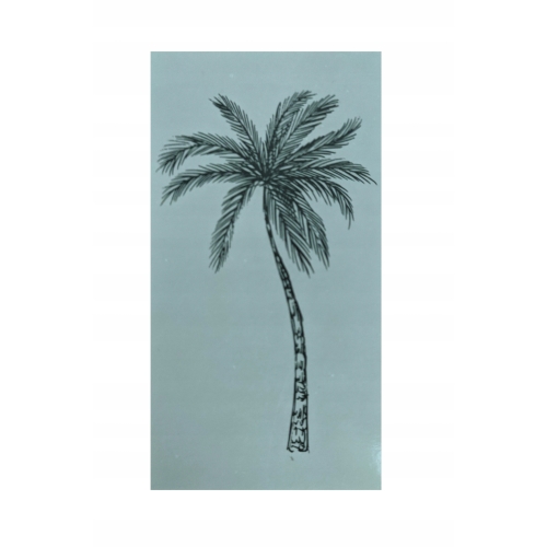 RĘCZNIK PLAŻOWY BAWEŁNIANY BIAŁY Z PALMAMI NA LEŻAK HAMMAM 90 x 170cm 201