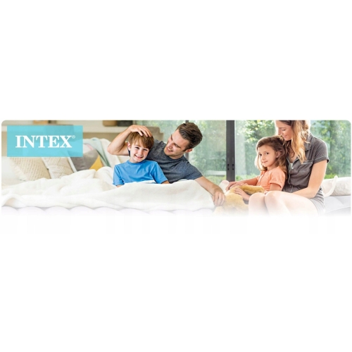 DMUCHANY MATERAC WELUROWY DWUOSOBOWY 191x137x22 CM INTEX DO SYPIALNI 68758