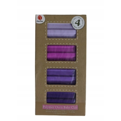 MODELINA TERMOUTWARDZALNA 4 KOLORY FIOLETY DO PIEKARNIKA NA CIEPŁO