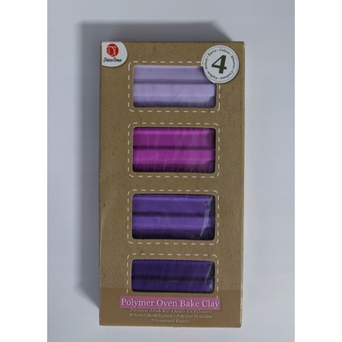 MODELINA TERMOUTWARDZALNA 4 KOLORY FIOLETY DO PIEKARNIKA NA CIEPŁO