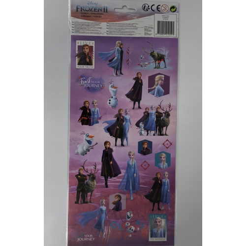 NAKLEJKI ARKUSZ x 2 FROZEN II OK 50 NAKLEJEK DLA DZIECI zabawa prezent 91