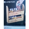 Bambusowy drewniany stojak na przyprawy organizer kuchenny CS Ambition