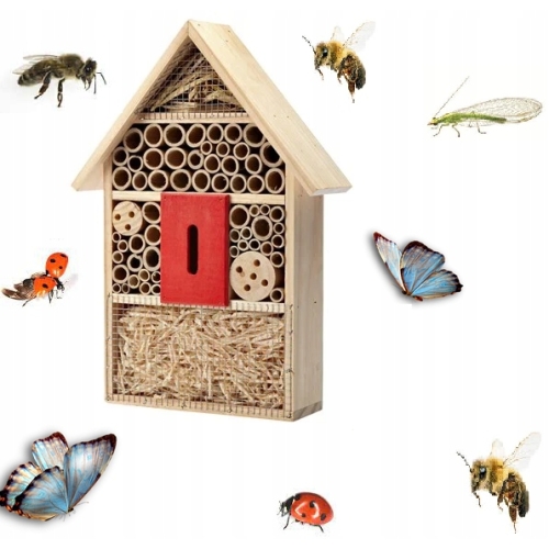 HOTEL DLA OWADÓW DOMEK BUDKA LĘGARNIA DREWNIANA Ekologiczny Naturalny 69