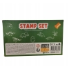 Zestaw stemple dla dzieci STAMP SET 26szt ziel.