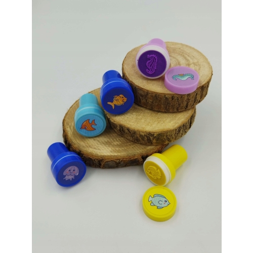 Zestaw stemple dla dzieci STAMP SET 26szt różo.
