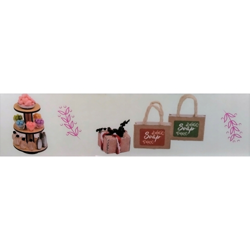 SKLEP Z MYDŁAMI MARGARET domek-miniaturka DIY Zrób to sam LED LIGHT 1szt