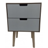 Biała Komoda ZD Trading modern Płyta MDF na nóżkach wym. 33cm x 26,5 x 50cm