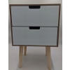 Biała Komoda ZD Trading modern Płyta MDF na nóżkach wym. 33cm x 26,5 x 50cm
