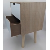 Biała Komoda ZD Trading modern Płyta MDF na nóżkach wym. 33cm x 26,5 x 50cm