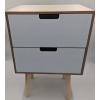 Biała Komoda ZD Trading modern Płyta MDF na nóżkach wym. 33cm x 26,5 x 50cm