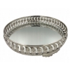 Patera glamour taca z lustrem exclusive dekoracja domu Home 27cm + nóżki