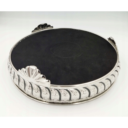 Patera glamour taca z lustrem exclusive dekoracja domu Home 27cm + nóżki