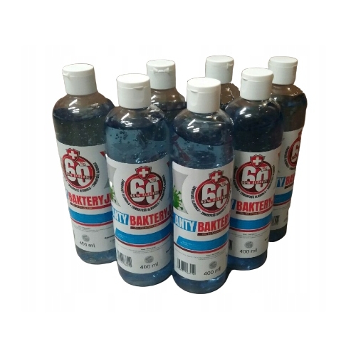 Żel płyn antybakteryjny dezynfekcja rąk skóry 400 ml Usuwa 99,99% bakterii