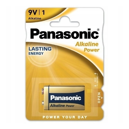 Bateria alkaliczna płaska 6LR61 6F22 9V Panasonic Wysokiej jakości ogniwa