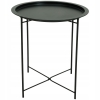 STOLIK KAWOWY OKRĄGŁY METALOWY SKŁADANY LOFT 47 CM