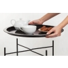 STOLIK KAWOWY OKRĄGŁY METALOWY SKŁADANY LOFT 47 CM