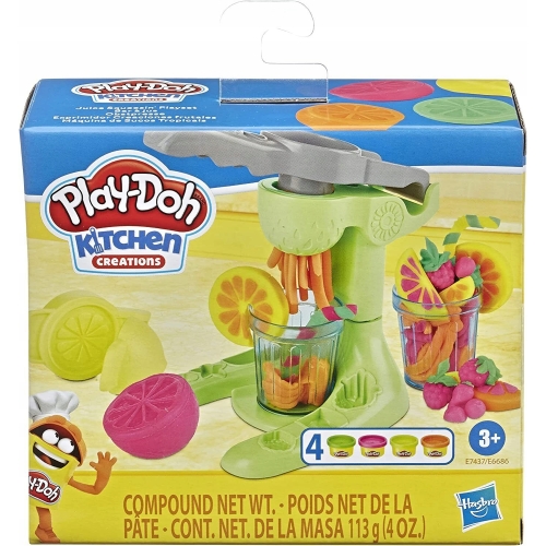 PLAY DOH ZESTAW ZABAWKA WYCISKARKA DO SOKU+4 MIX TUBKI DLA DZIECI E7437