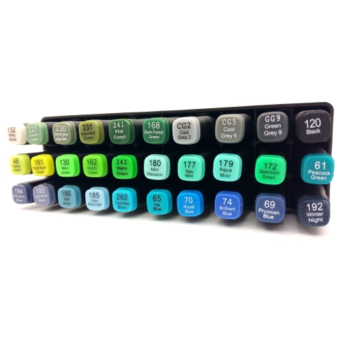 Twinmarkery ALKOHOLOWE podwójne MIX 30 szt 68-262