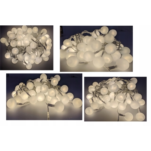 OGRODOWA GIRLANDA DUŻE LAMPKI LED 50 szt 15m SZNUR