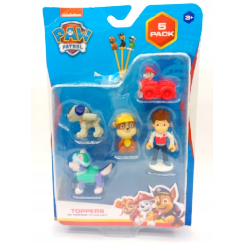 FIGURKI PAW PATROL 5 szt Toppers ZESTAW NOWOŚĆ