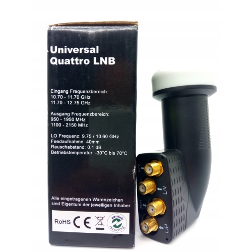 KONWERTER SATELITARNY QUATTRO LNB ARLI UNIVERSAL