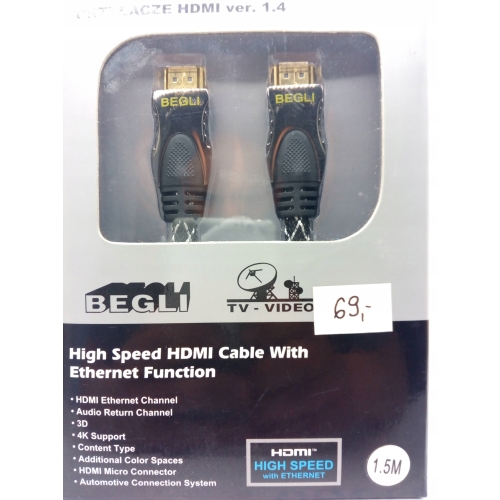 KABEL HDMI-HDMI VER.1,4 HIGH NOWA WERSJA SPEED