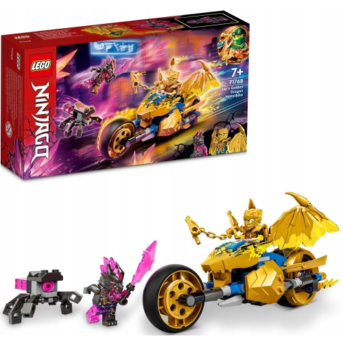 LEGO Ninjago Złoty smoczy motocykl Jaya 71768 MEGA