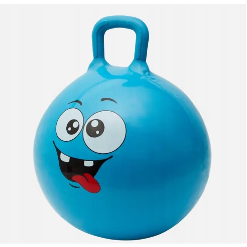 PIŁKA DO SKAKANIA SKACZĄCA Z UCHWYTEM 45 cm FIOLET