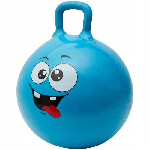 PIŁKA DO SKAKANIA SKACZĄCA Z UCHWYTEM 45 cm FIOLET