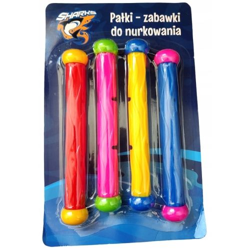 Pałeczki do nurkowania SHARKS 210264-WS 4 sztuki