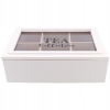 Drewniane Pudełko na Herbatę Herbaciarka Pojemnik Box Organizer TEA BLACK85