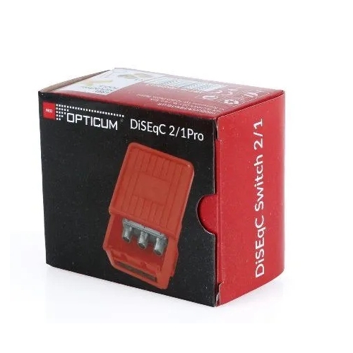 Zewnętrzny DiseqC 2/1 z obudową PRO Splitter firma Opticum model PDS0015