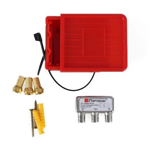 Zewnętrzny DiseqC 2/1 z obudową PRO Splitter firma Opticum model PDS0015