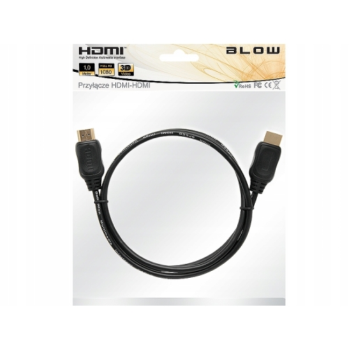 Kabel Blow 08933 HDMI - HDMI 1m nowa super jakość