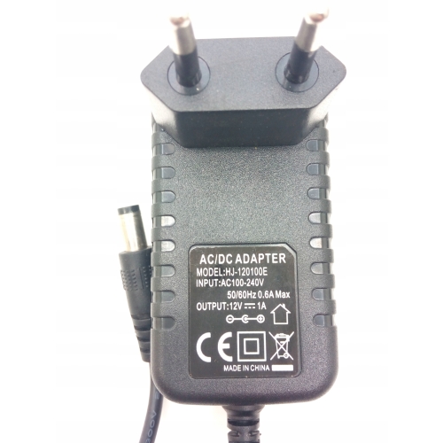 ZASILACZ HJ-120100E UNIWERSALNY 12V1A SUPER JAKOŚC