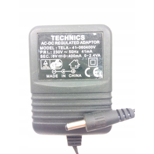 ZASILACZ TELA-41-060400V TECHNICS 6V 400mA 2,4VA
