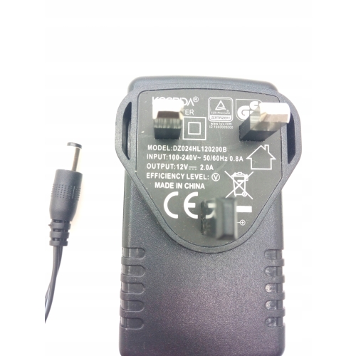 ZASILACZ DZO24HL124200B ANGIELSKI 12V2A JAKOŚĆ