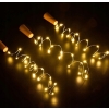 Korek do butelki na baterie 8 x Lampki LED dekoracyjne Białe Ciepłe 75 cm